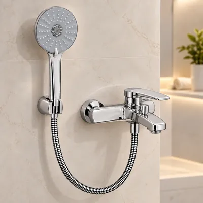 Zinc Faucet & Shower Set - Chrome Variant 2