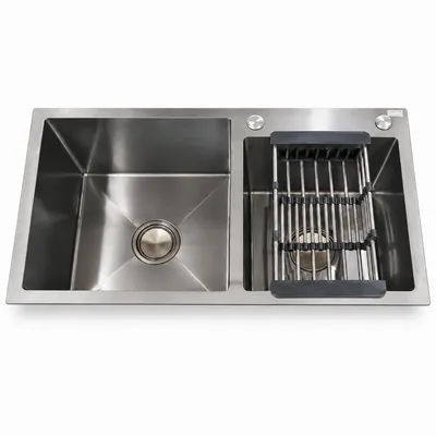 Stainless Steel Sink - Double (78x43cm) - Black