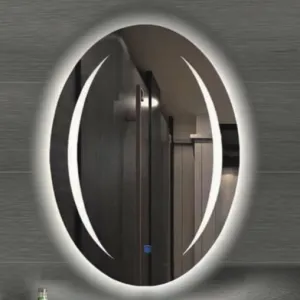 LED Bathroom Mirror 800x600mm - Oval-Circle