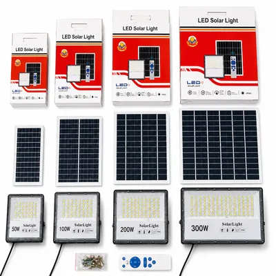 Solar Flood Light With Panel - 50W