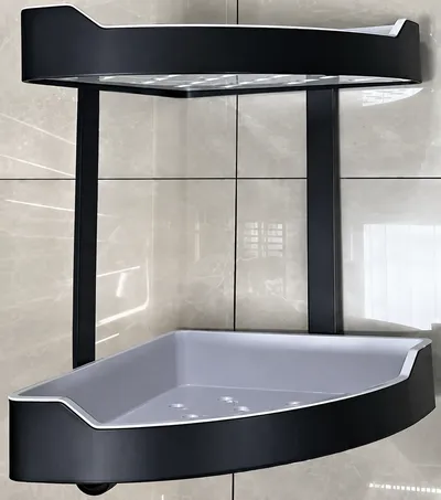 Double Bath Shelf - Black