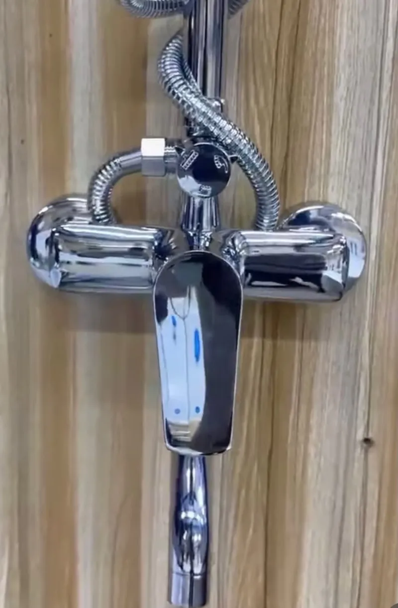 Zinc Shower Set - Chrome 