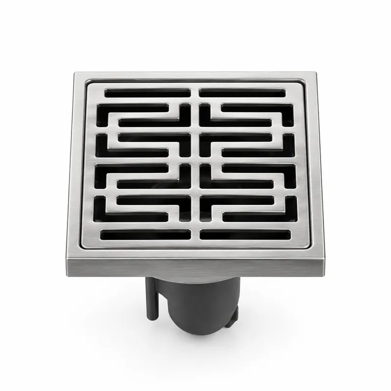 Shower Drain — Maze Floor Drain 10x10