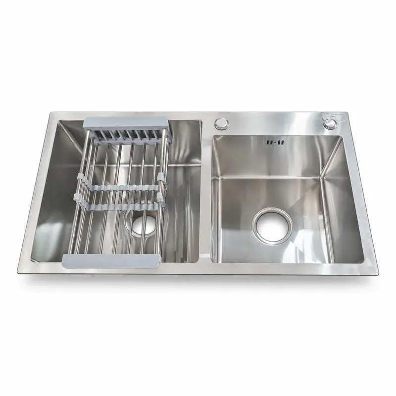 Stainless Steel Sink - Double (78x43cm) — Chrome