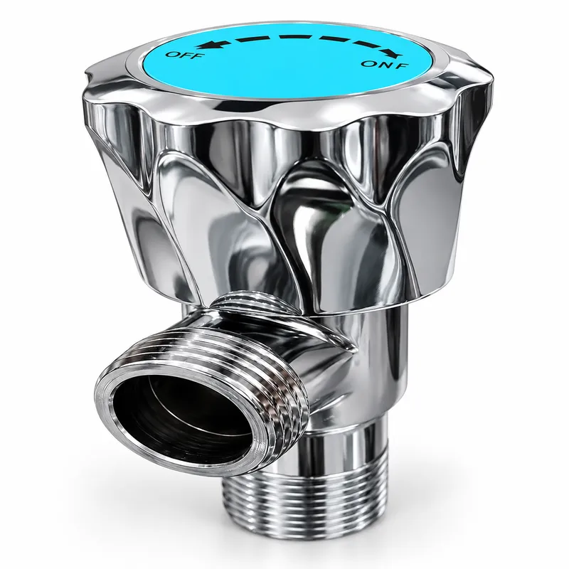 Angle Valve — Turquoise Cap