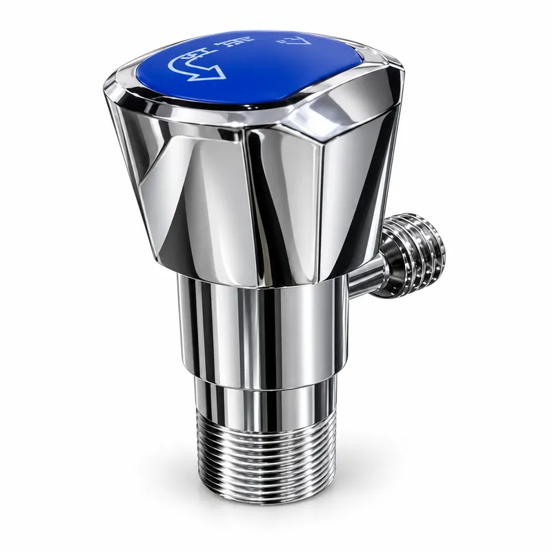 Angle Valve — Blue Cap