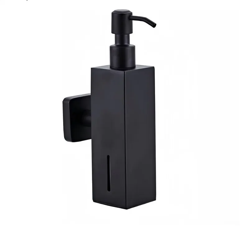 Stainless Steel Soap Dispenser — Black