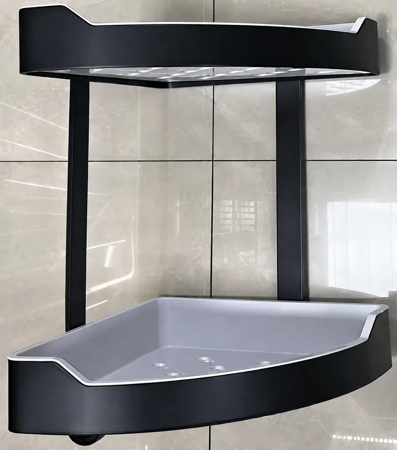 Double Bath Shelf — Black