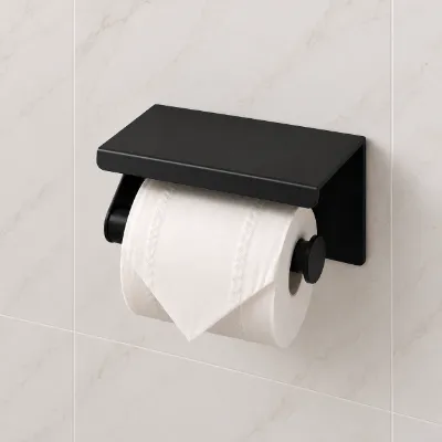 Toilet Paper Holder - Matte Black