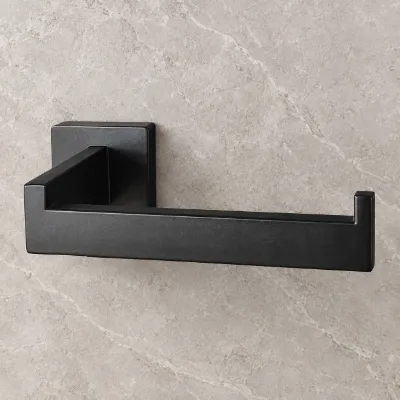 Toilet Paper Holder - Square - Black