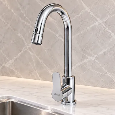 Gooseneck Sink Mixer - Zinc