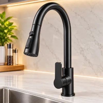Spray Head Sink Mixer - Black