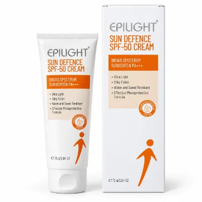 EPILIGHT Sun Defence SPF 50 PA+++ Cream - 75 g